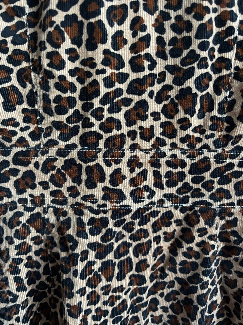 Boden Leopard Fields Fleur Cord Midi Dress Size 4 - Picture 7 of 10